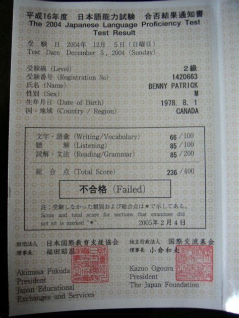 japanese language proficiency test results|DECEMBER 3 (SUNDAY) .